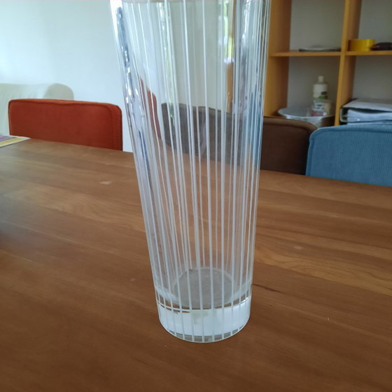 Tall Crystal Vase by JG Durand with Ribbed Pattern – JG Durand/Cristal d'Arques, Glass (photo 5 of 6)