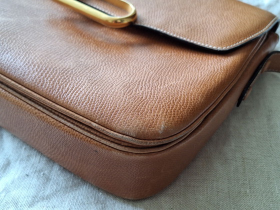 Delvaux Vintage 'D' Borsa a tracolla / Spalla, Pelle di vitello Cognac (Set Completo), Borse a tracolla (foto 10 di 15)