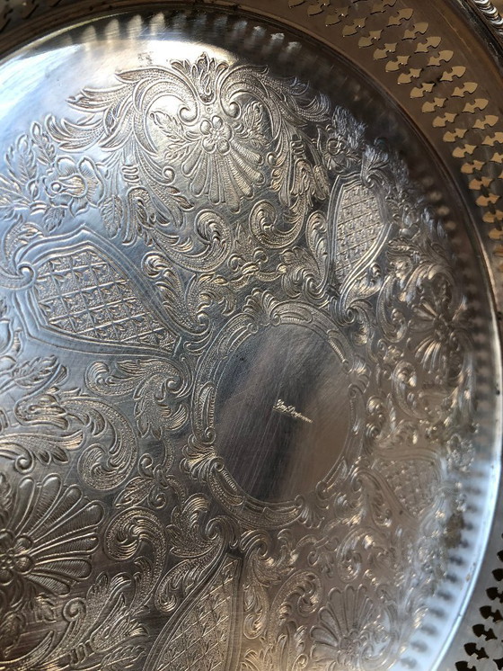 Image 1 of Bandeja plateada de Guy Degrenne