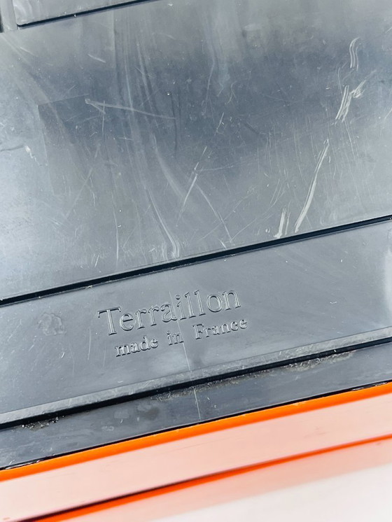 Image 1 of Vintage orange Terraillon scale from the 1970s