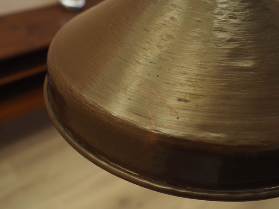 Deense messing hanglamp, industriële kap met Scandinavisch design, jaren 60 – Hanglampen, Brass (photo 7 of 10)