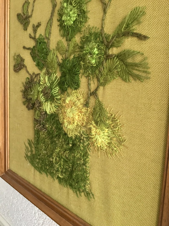 Image 1 of Vintage Handmade Embroidery Unique piece