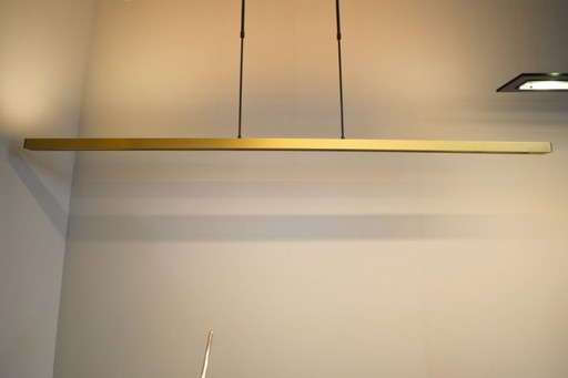 Masterlight Real 3 Hanglamp Zwart nikkel/mat goud 160cm breed