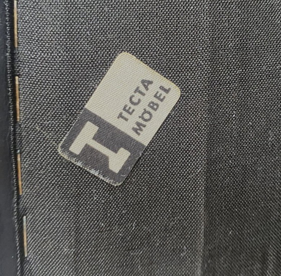 Image 1 of 2 black leather Tecta chairs by Hans Konecke 1960s model D45