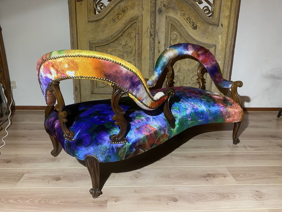 Image 1 of ‘Twerky Twins’ - loveseat c. 1900 by MayaMandragora 