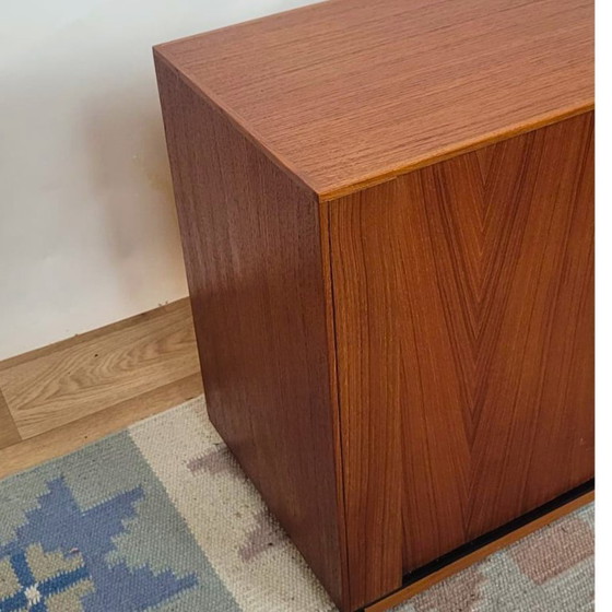 Image 1 of Vintage Scandinavian teak TV stand, freestanding or wall-mounted - Denmark - 1960s