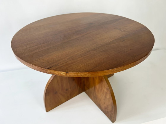 Modernist / Art Deco walnut occasional side table, circa 1930-50 – Wood (photo 8 of 8)