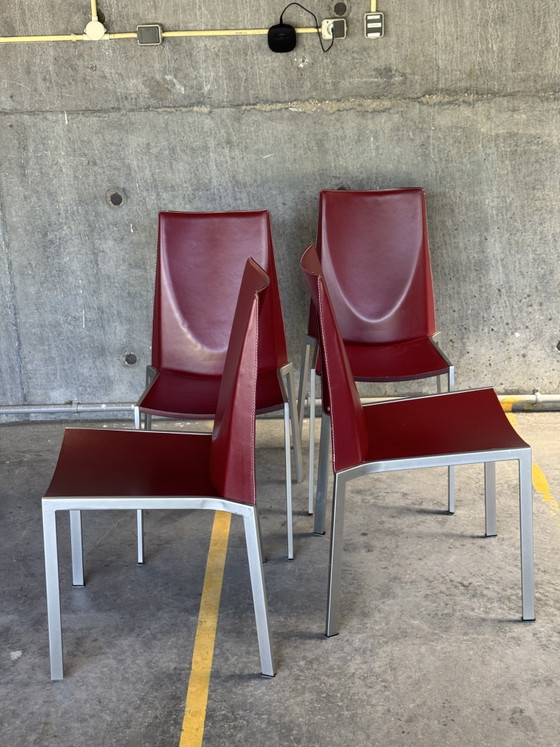 Image 1 of Juego de 4 sillas italianas posmodernas