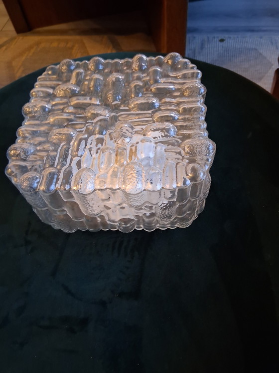 Image 1 of Beautiful vintage glass/crystal ceiling light 70s, 80s, 90s