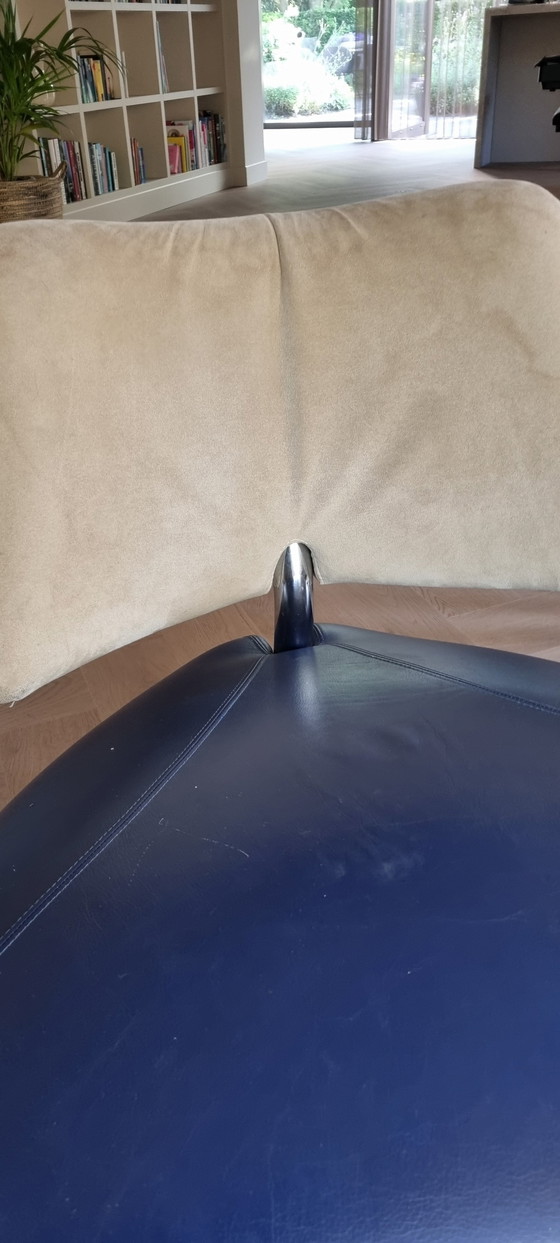 Image 1 of Leolux Pallone armchair leather with suede