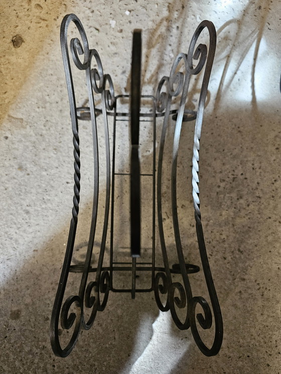 Image 1 of Wrought iron magazine rack