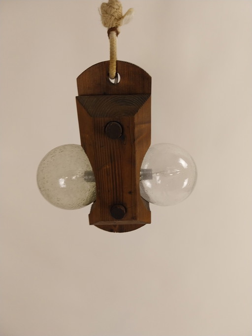 1 x Temde 803 brutalist pendant lamp 1970s