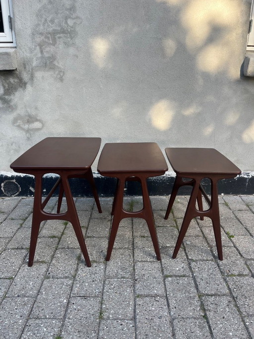 Erling Torvits nesttafels, Heltborg Møbler, Deens design