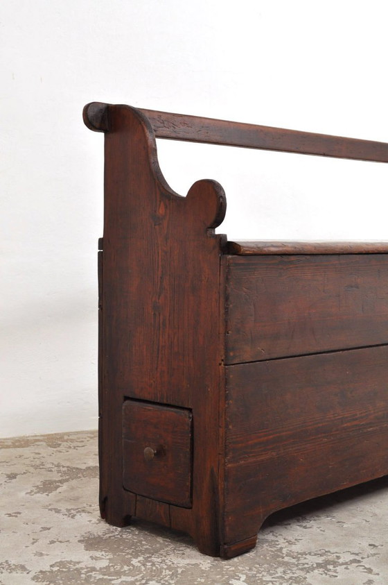 Image 1 of Antique Flip-Pop Bench, 1830s