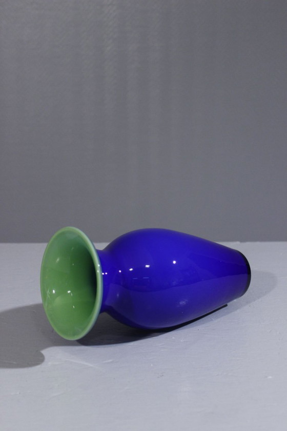 Image 1 of Anja Kjaer & Holmegaard – Vase „Isis“, postmodernes Design, Dänemark 1999