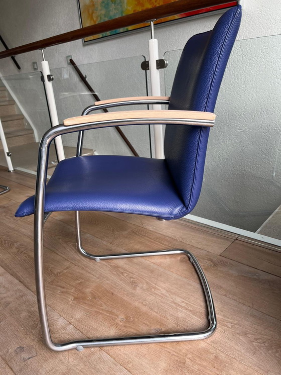 Image 1 of 4X Leolux Freyer Dining Chairs