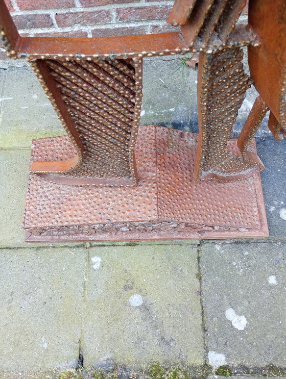 Image 1 of Statua in metallo pubblicitaria del credito comunale del cavaliere