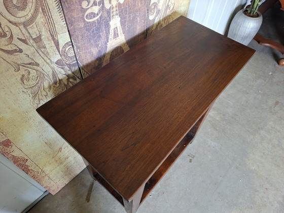 Image 1 of Klassieke eiken sidetable, haltafel, wandconsole afm: 80x40cm en 80cm hoog.
