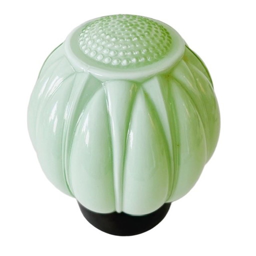 Plafonnier Thabur Art Déco vert menthe 1930