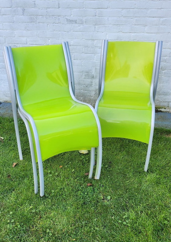 Image 1 of Raro set di sedie Kartell "Fantastic Plastic Elastic" - Ron Arad