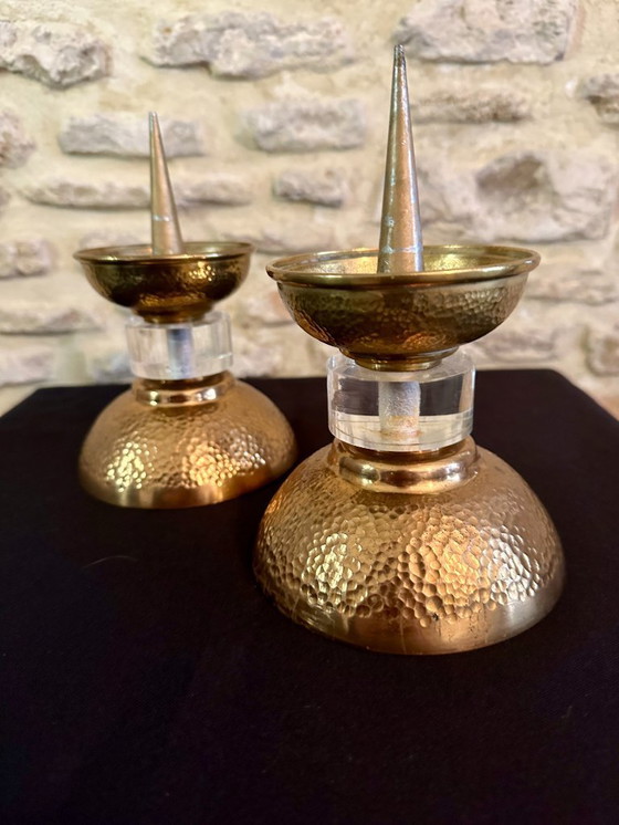 Image 1 of PAIRE DE PIQUE CIERGE ART DECO