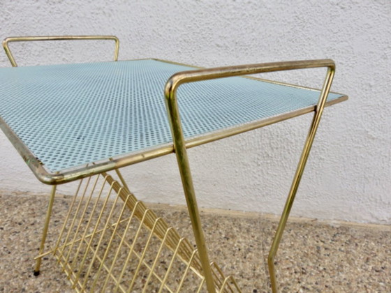 Beistelltisch, Vinyl-Aufbewahrung im Mathieu Mategot Stil, 1960 – Beistelltische, Metall (photo 7 of 9)