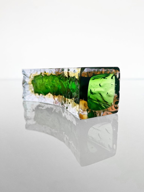 Image 1 of Vintage 1970s Mandruzzato Sommerso Murano vase