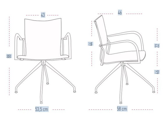 Image 1 of Sedia di design Ikara / sedia da ufficio