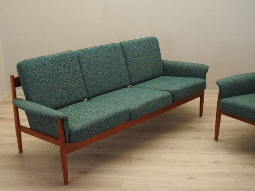 Loungebank, Deens design, jaren 60, ontwerper: Grete Jalk, fabrikant: France & Søn