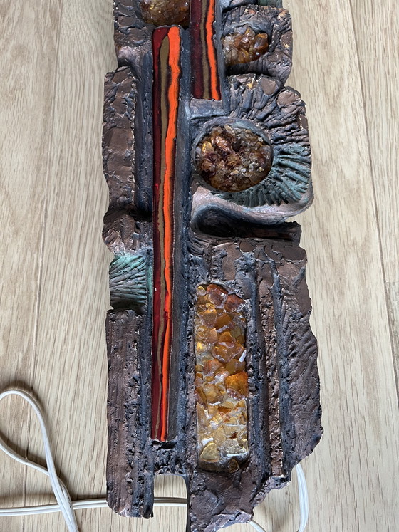 Image 1 of Brutalistische jaren 60 wandlamp