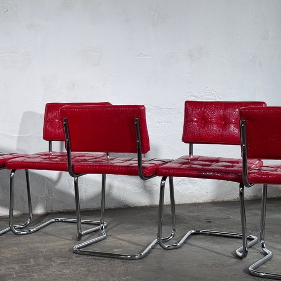 Image 1 of Set di 6 sedie in stile Cesca di Marcel Breuer, Italia, anni '60