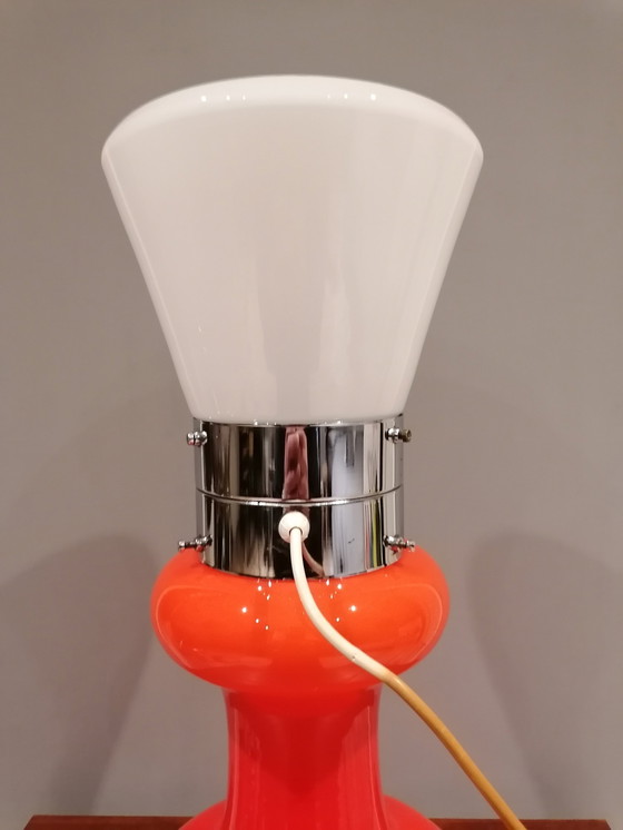 Image 1 of Lampe de table massive en verre Birillo