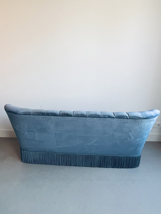 Glacier Blue Vintage 3-Seater Sofa – Textile, Velvet (photo 5 of 5)