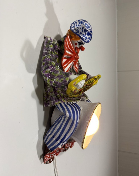 Applique in ceramica italiana Clown Anni '50 (photo 7 of 23)