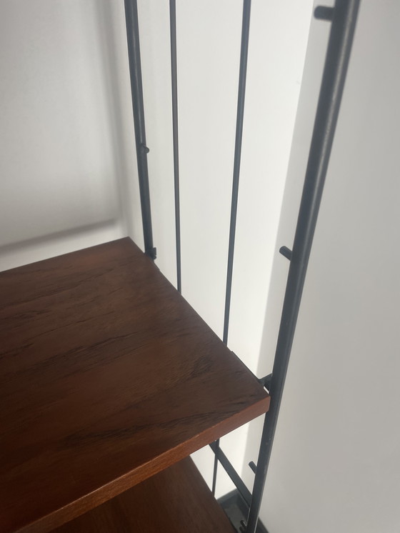 Image 1 of Vintage modular string wall system with cabinet