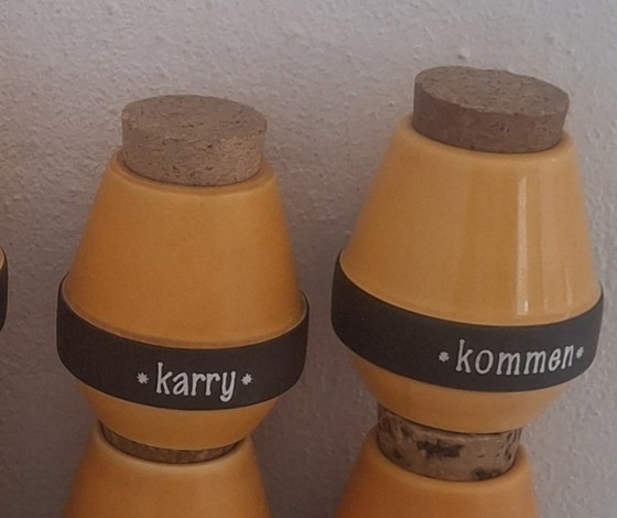 Image 1 of 12 Søholm vintage spice jars. Denmark.