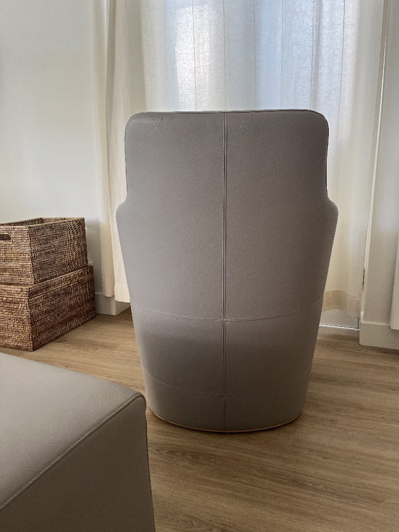 Sillón de piel Leolux con otomana original – Senso Mist – Sillones, Leather (photo 3 of 5)