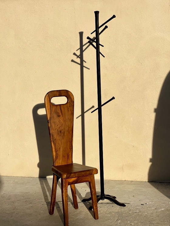 Image 1 of Appendiabiti in ferro battuto a forma di pappagallo, Francis DEWAELE, fabbro di MAROLLES e LOIR-ET-CHER, 1950