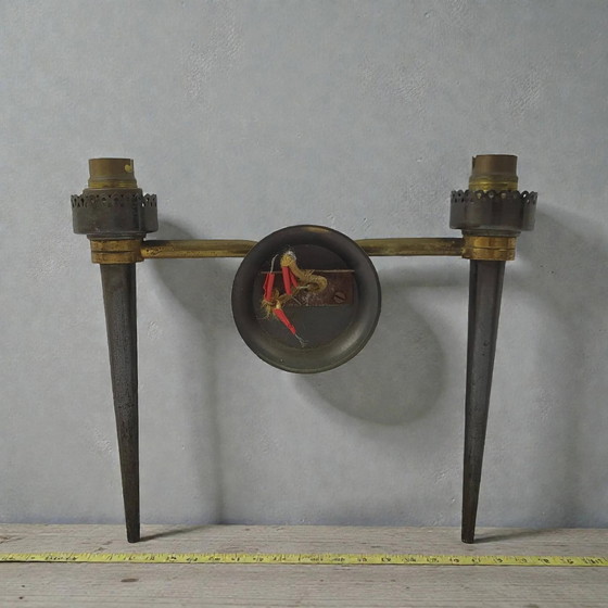 1960er Wandleuchte – Wandleuchten, Metal, Brass (photo 5 of 8)