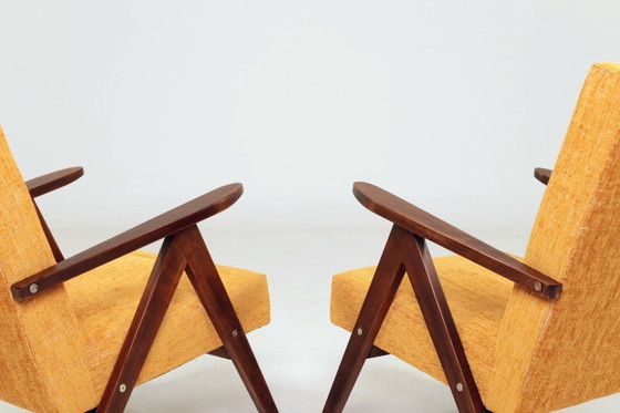 Image 1 of Pair of vintage longue chairs modern design 1980