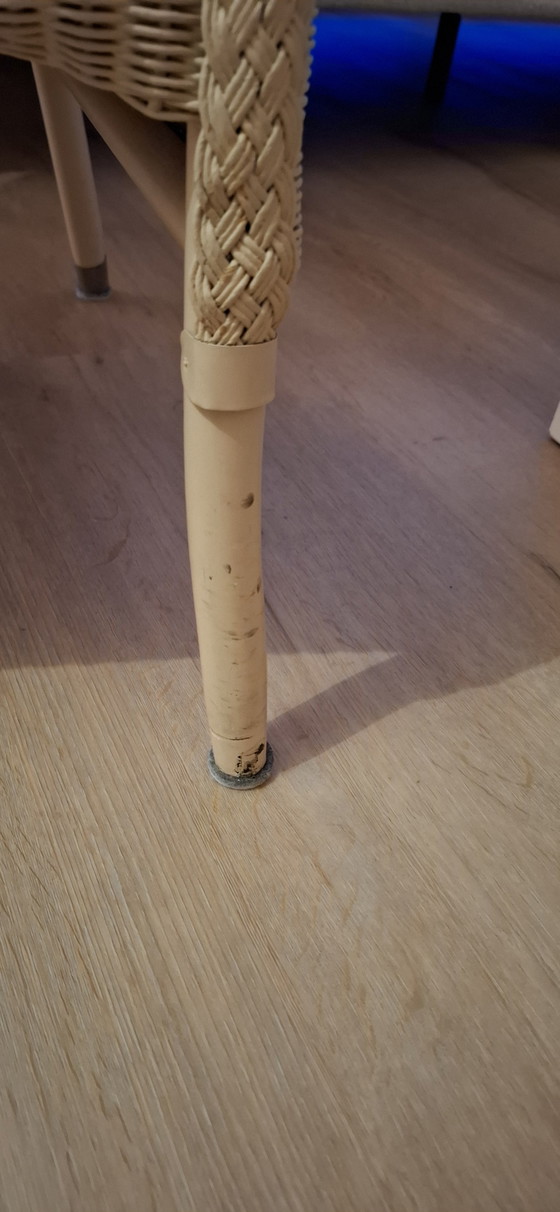 Image 1 of Lloyd Loom - 4 Rieten Eetkamerstoelen