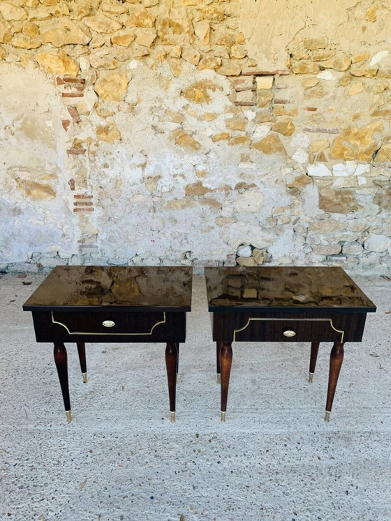 Image 1 of Comodini vintage in stile scandinavo, metà secolo, circa anni '60, set di 2