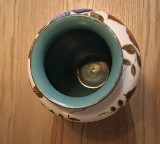 Image 1 of Vaso Royal Gouda in stile Art Déco Anvers 3160 – dipinto a mano, vintage, Olanda