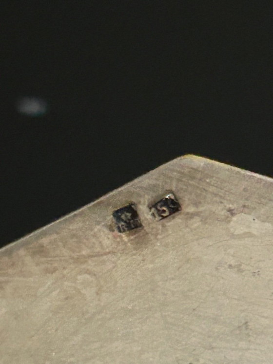 Image 1 of antique silver-plated metal dish