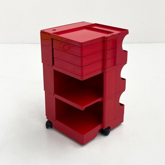 Image 1 of Red Boby Trolley by Joe Colombo for Bieffeplast, 1960s