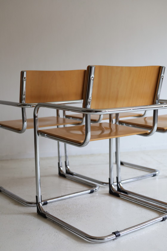 Image 1 of Set of 4 Plurima Italy dining chairs, 1970s