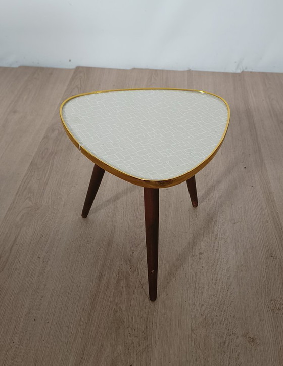 Vijftiger jaren bijzettafel – Metaal, Kunststof (photo 6 of 6)