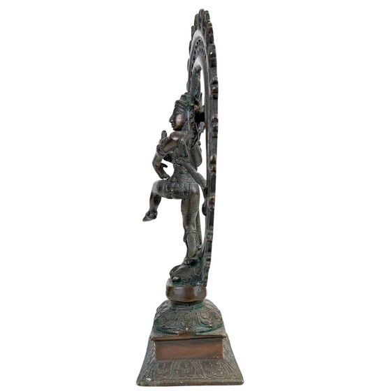 Statua Antica Shiva Nataraja in Bronzo 35 cm | 4 kg Bronzo Massiccio | India – Sculture (photo 7 of 10)