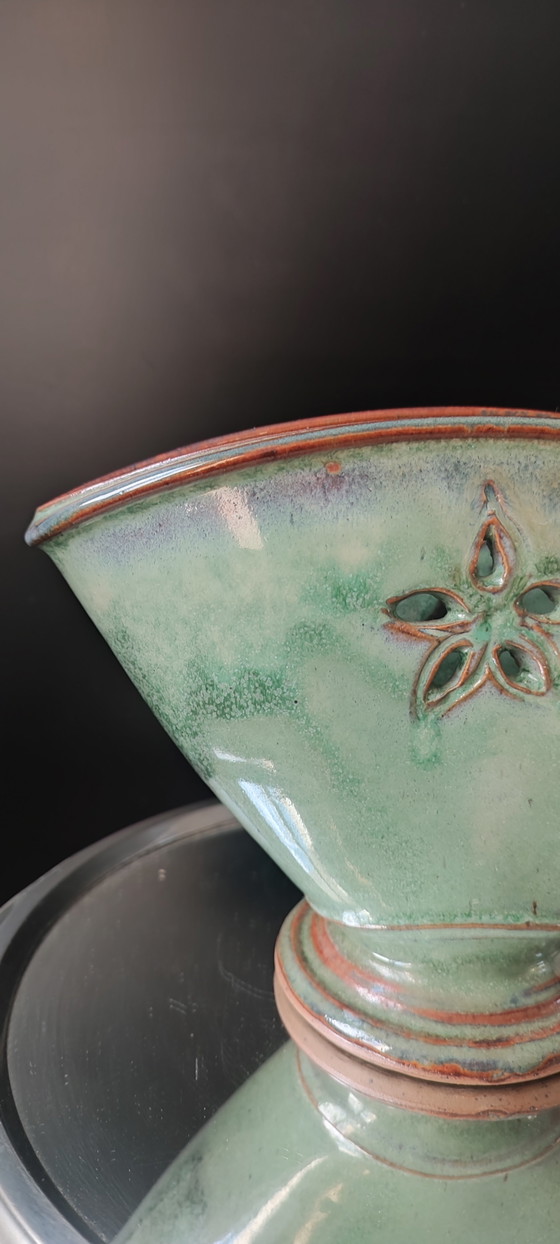 Jean-Pierre Prud'homme Openwork Stoneware Planter Vase – Jean Pierre Prud'homme, Ceramic (photo 3 of 15)