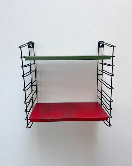 Mensola da parete piccola Tomado – rossa e verde